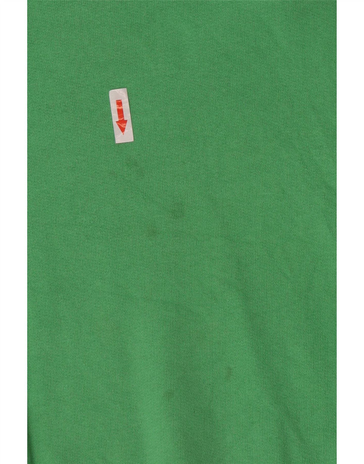 Felpa corta oversize da donna Zara, maglione UK 10 piccolo cotone verde
