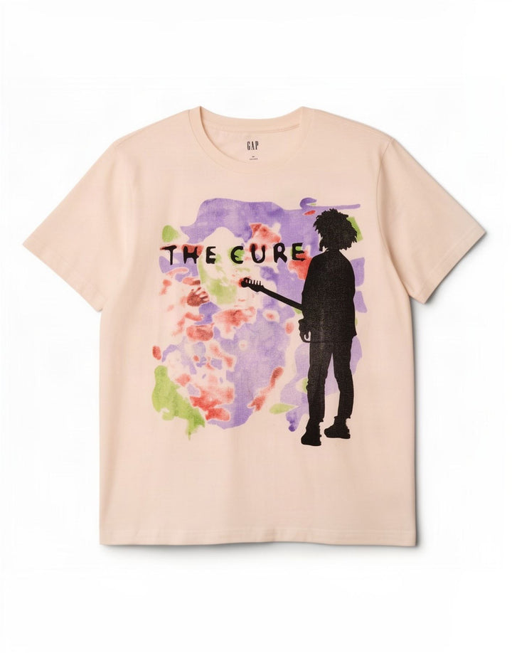 Gap T-shirt grafica da uomo Top in cotone bianco medio
