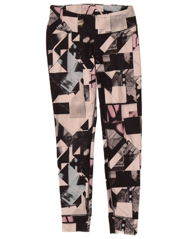 Leggings Reebok da donna UK 8/10 Piccolo poliestere geometrico multicolore
