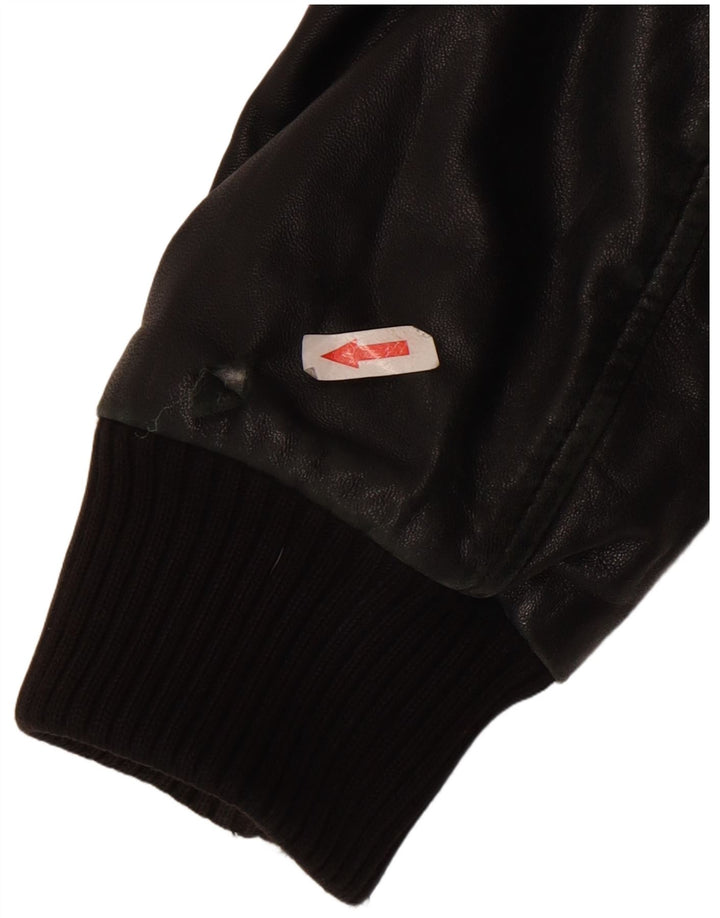 Giacca in Pelle Uomo Conbipel con Cappuccio IT 50 Large Pelle di Agnello Nera