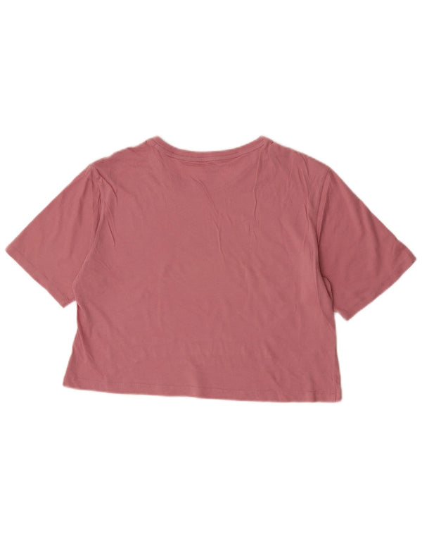 T-shirt grafica corta da donna Puma UK 8 piccola rosa
