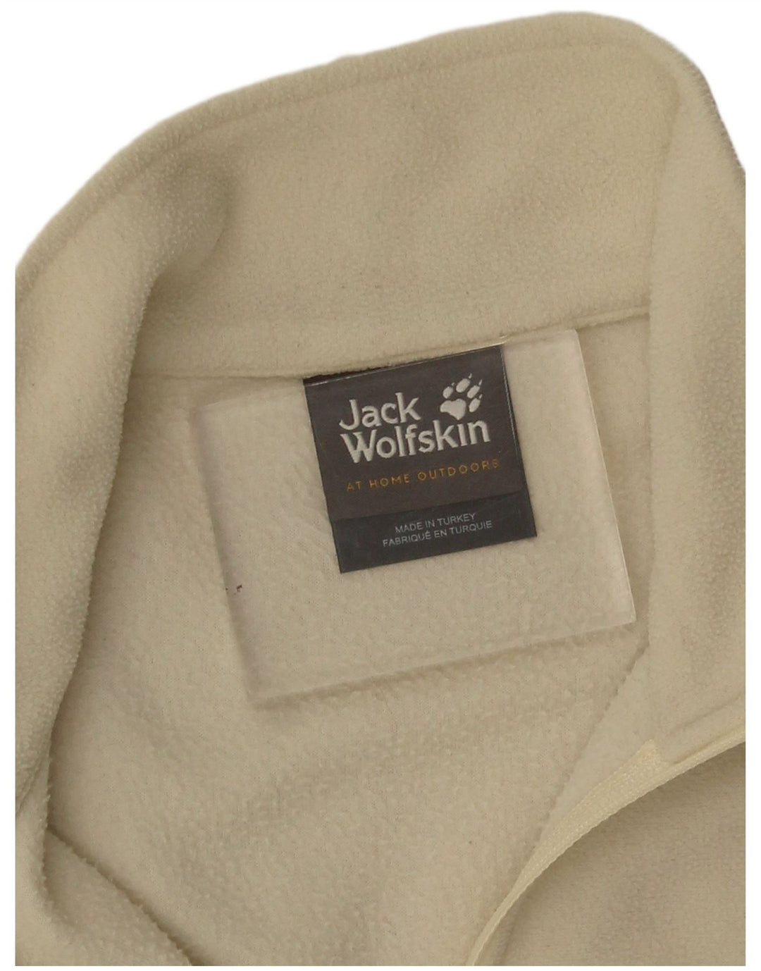 Maglione in pile da donna con collo e zip Jack Wolfskin UK 12 Poliestere beige medio