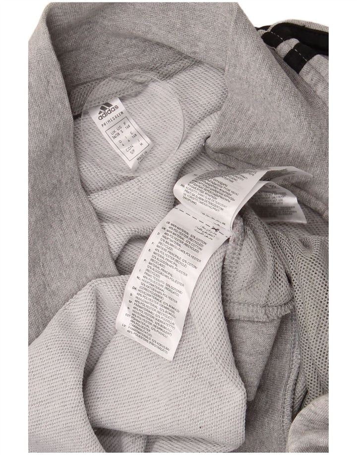 Giacca da tuta da uomo ADIDAS UK 36/38 piccolo cotone chiazzato grigio