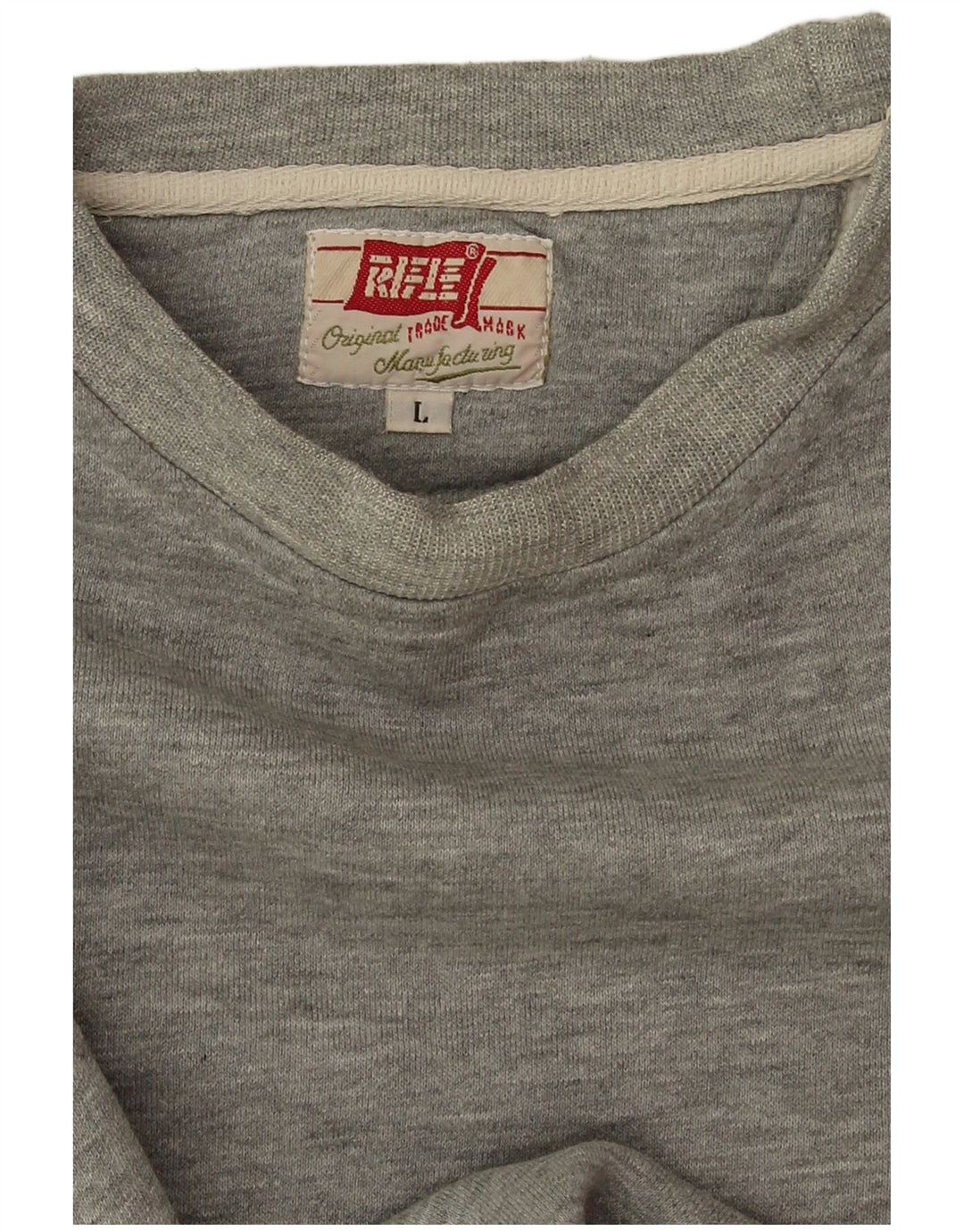 Felpa da uomo vintage maglione grande grigio