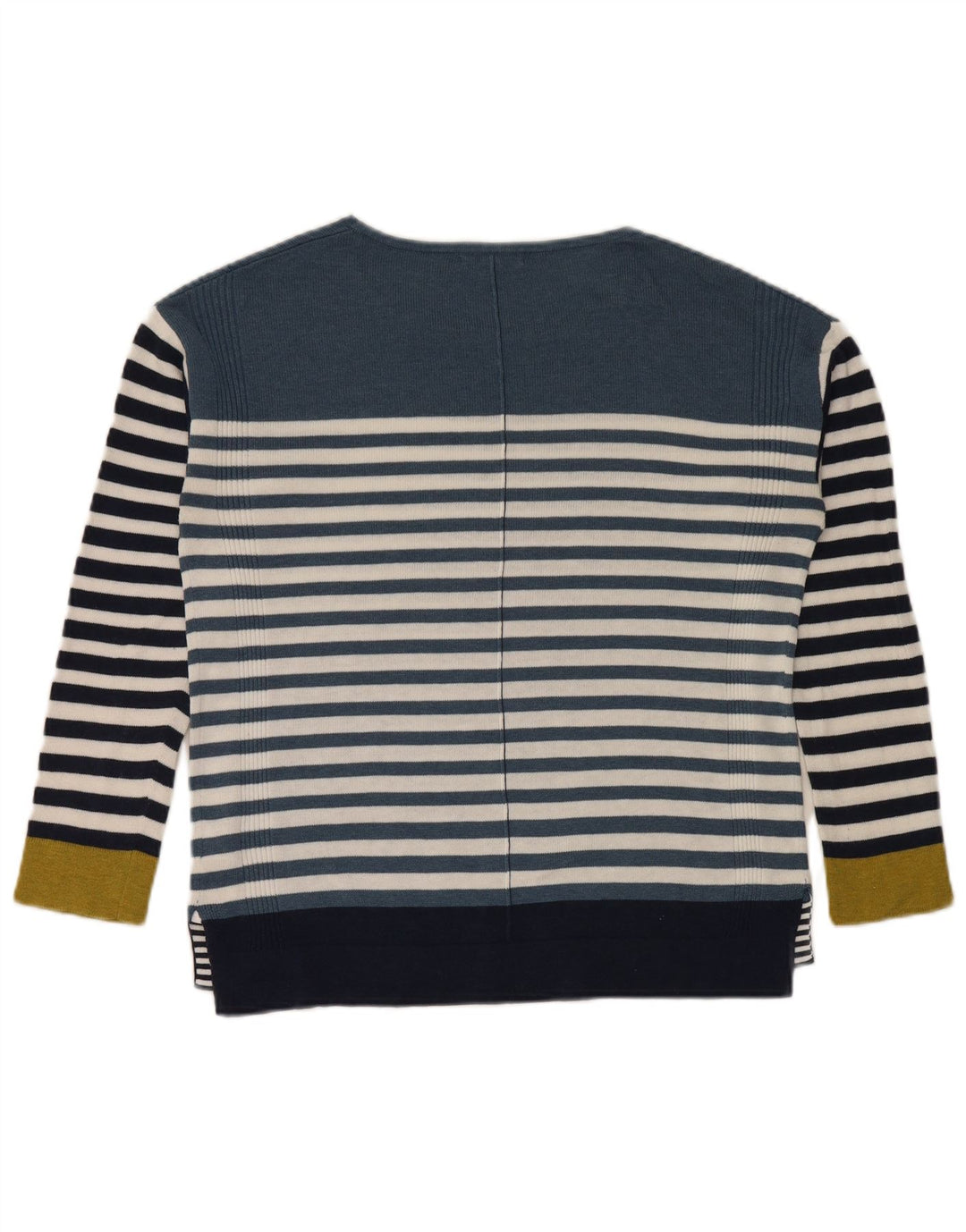Maglione maglione con scollo a barca da donna di White Stuff UK 8 piccolo a righe blu
