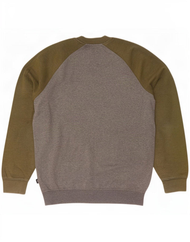 Felpa da uomo Vans maglione grande grigio color block
