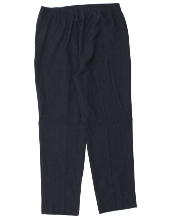 Pantaloni da abito affusolati da donna Marks & Spencer UK 12 Medium W30 L27 Blu navy