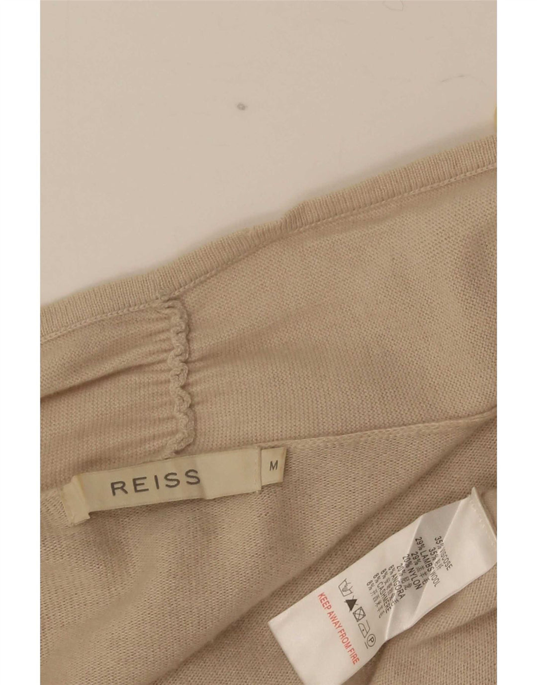 Maglione Bolero da donna Reiss UK 14 Viscosa beige medio