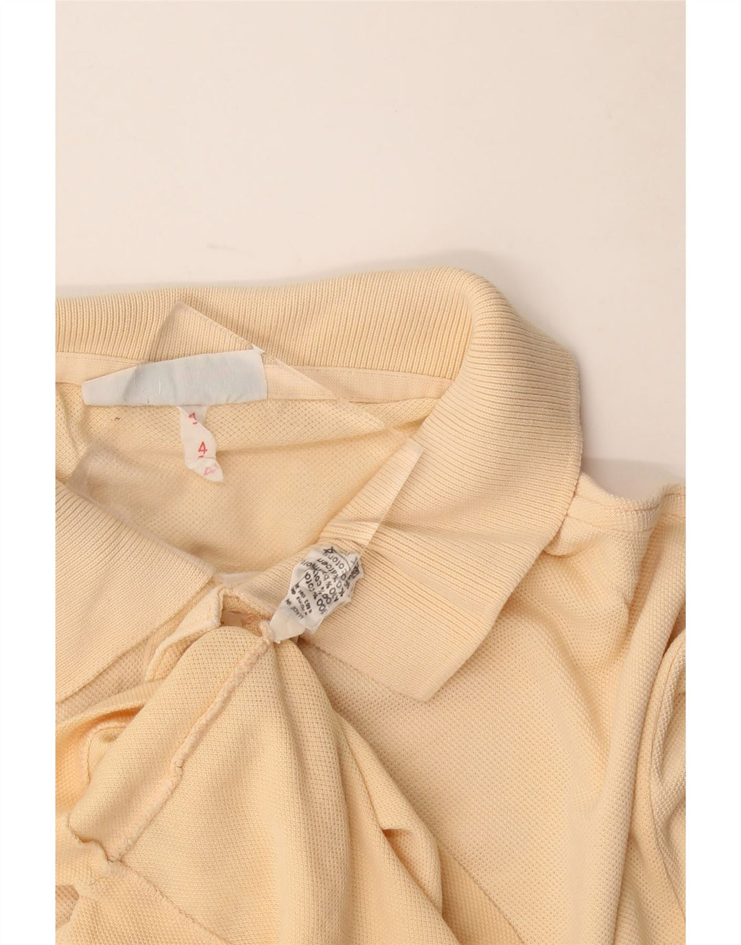 Polo da uomo Lacoste taglia 4 in cotone beige medio