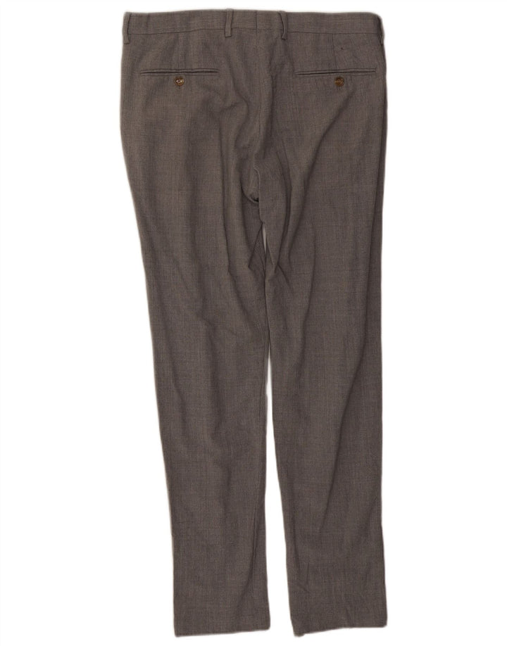 Pantaloni da abito slim Ludlow da uomo J. Crew W33 L30 lana grigia