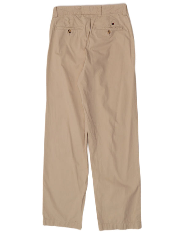 Tommy Hilfiger Mens Tapered Chino Trousers W29 L32 Beige Cotton