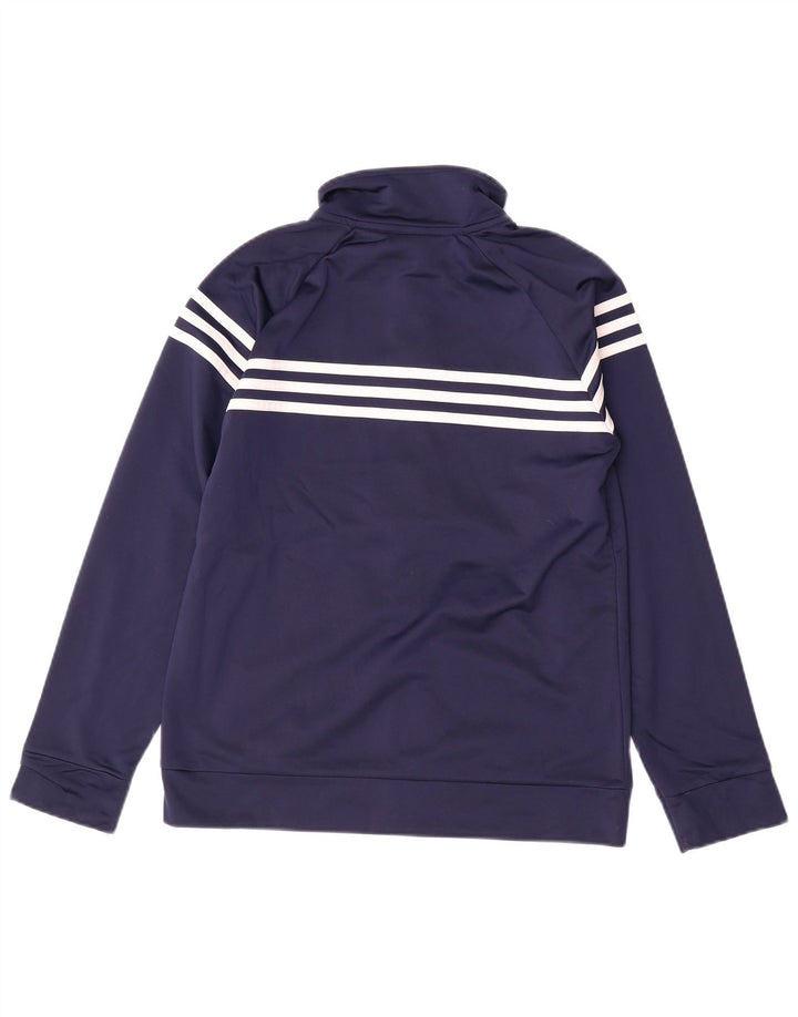 Giacca da tuta da ragazzo ADIDAS 12-13 anni, grande, in poliestere blu navy