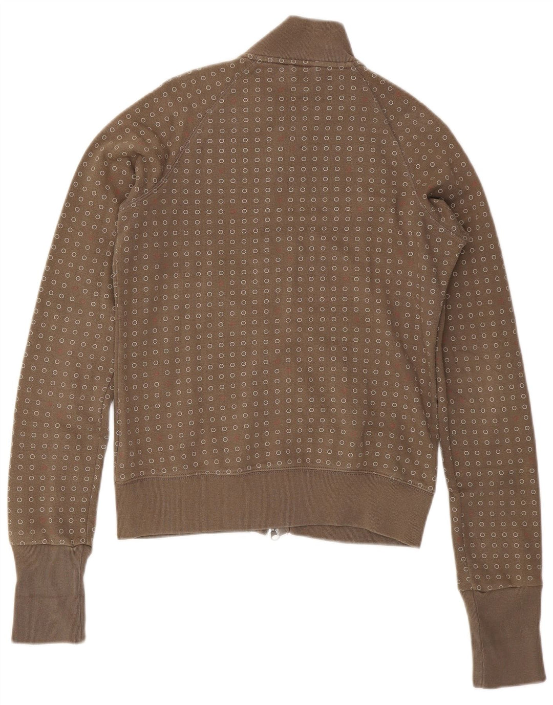 Giacca da ginnastica da donna NIKE UK 14 grande cotone maculato kaki