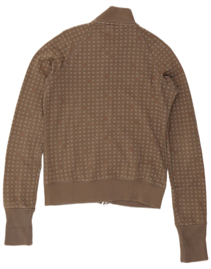 Giacca da ginnastica da donna NIKE UK 14 grande cotone maculato kaki