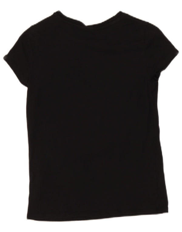T-shirt grafica per ragazze Puma Top 14-15 anni grande in cotone nero