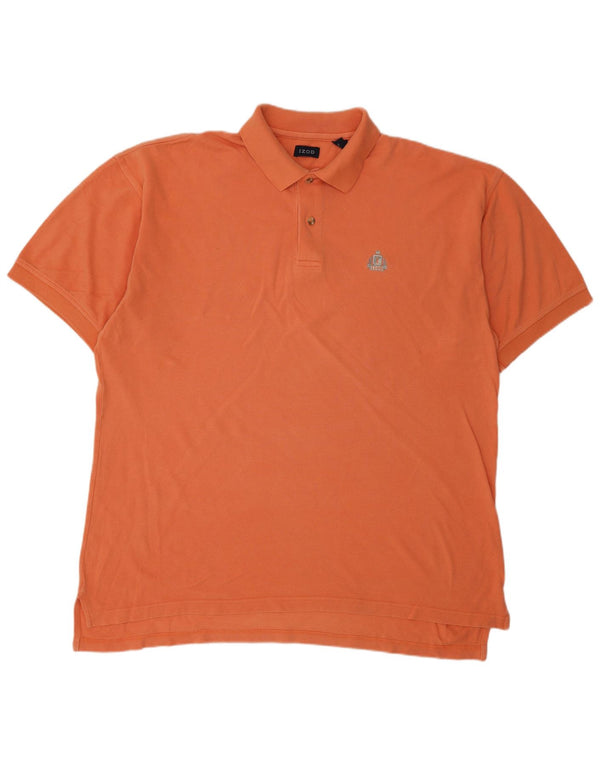 Polo da uomo IZOD grande in cotone arancione