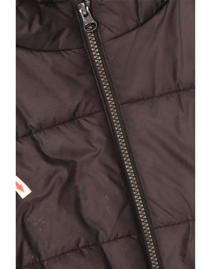 Giacca imbottita con cappuccio con grafica Adidas da ragazzo 14-15 anni in poliestere nero