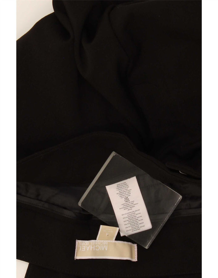 Pantaloni chino slim da donna Michael Kors US 8 medi W34 L31 poliestere nero