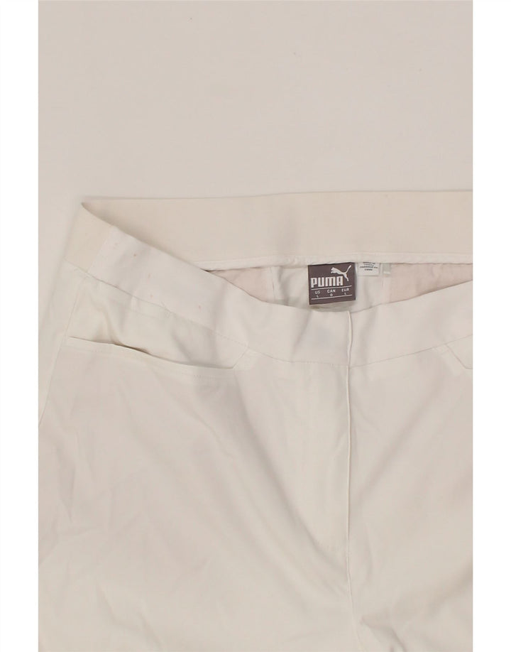 PUMA Womens Casual Shorts Large W34  White Cotton Vintage Puma and Second-Hand Puma from Messina Hembry 