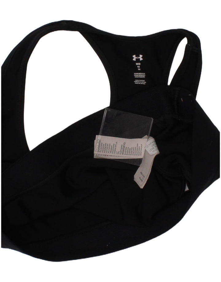 Reggiseno sportivo Under Armour da donna con grafica a compressione, medio, nero, sportivo