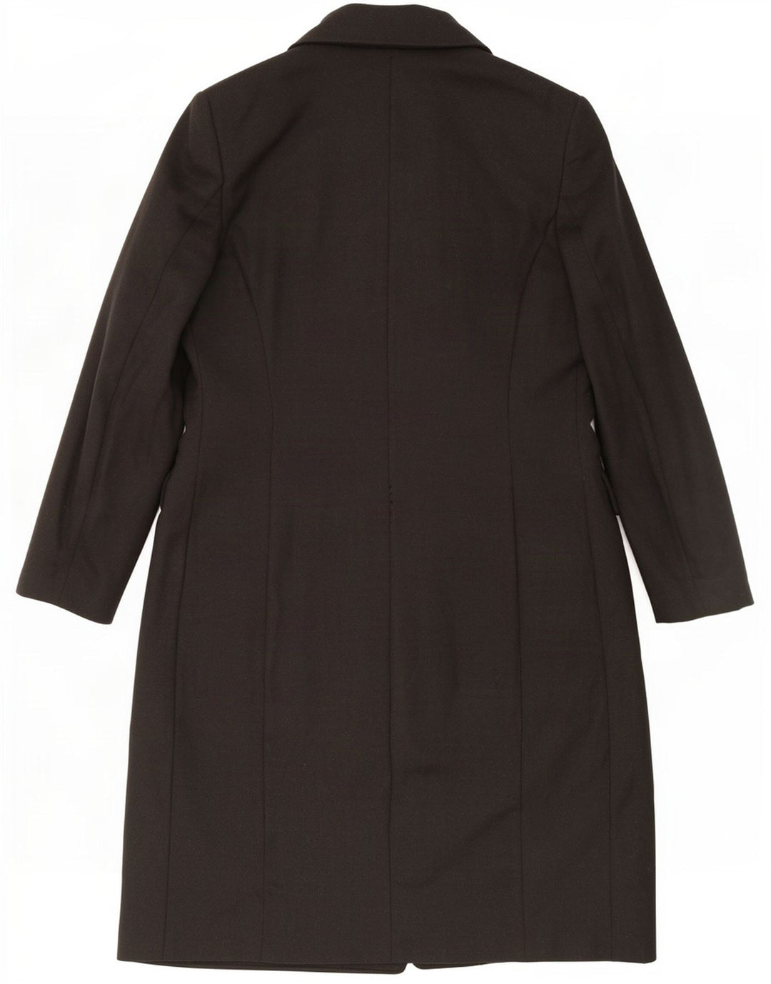 Gina Lebole Cappotto doppiopetto da donna UK 14 Medio Nero