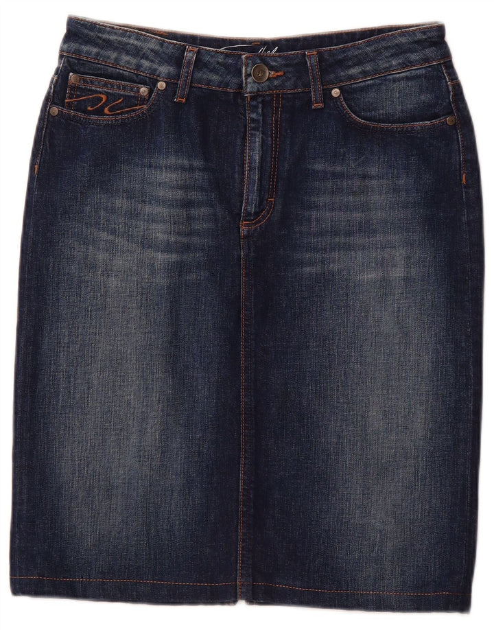 TOMMY HILFIGER Gonna in denim da donna US 10 Large W30 Cotone blu navy