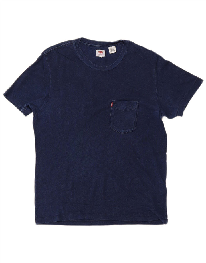 T-shirt da uomo LEVI'S Top Small in cotone blu navy