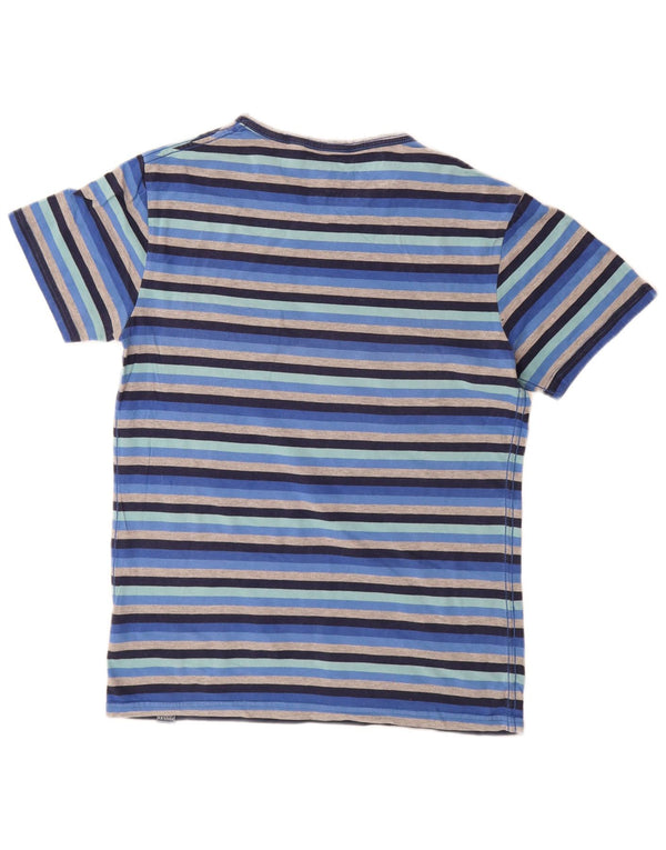 Joules T-shirt da uomo Top in cotone a righe piccole blu