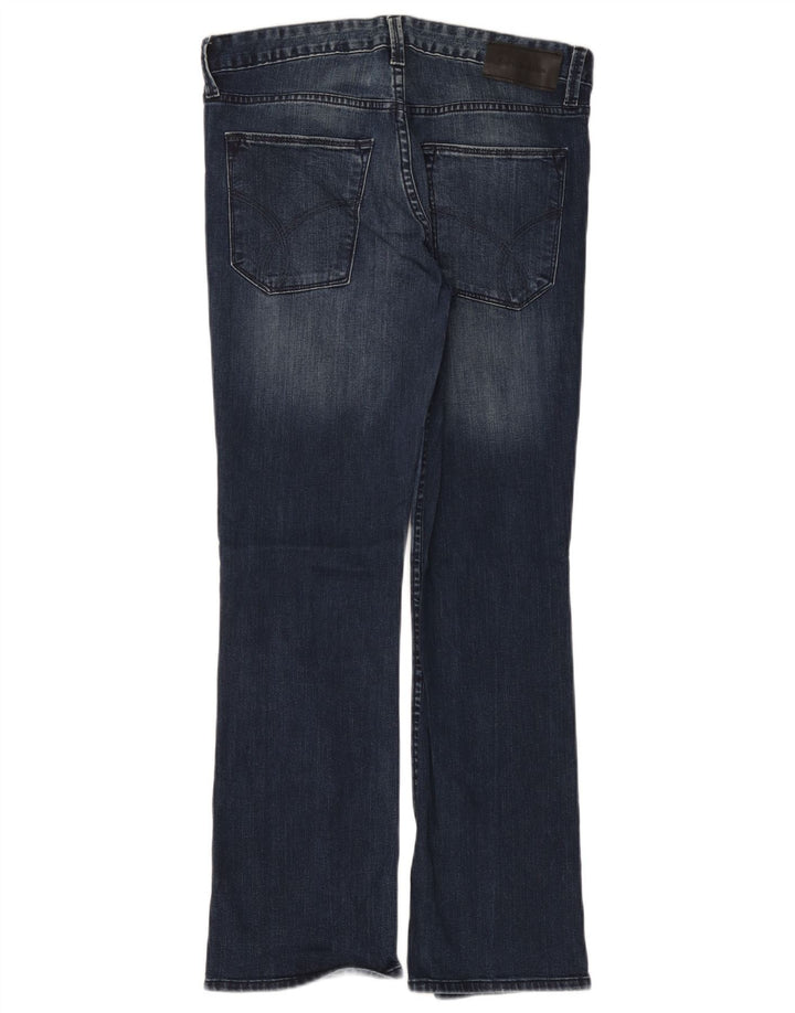CALVIN KLEIN Jeans bootcut moderni da donna W30 L30 cotone blu navy