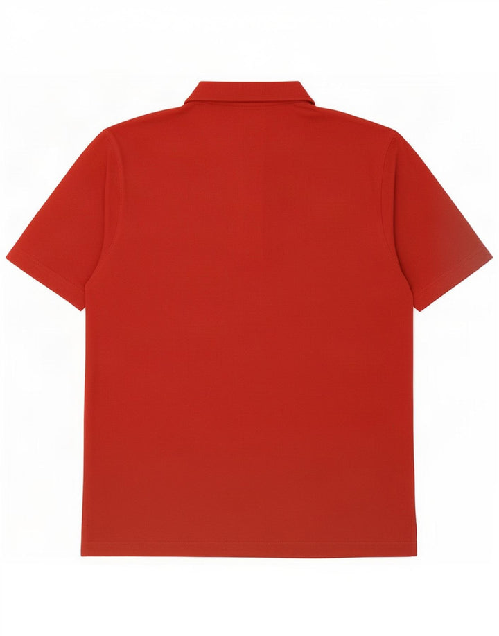 Polo da uomo Lotto UK 40/42 Large Bordeaux Poliestere