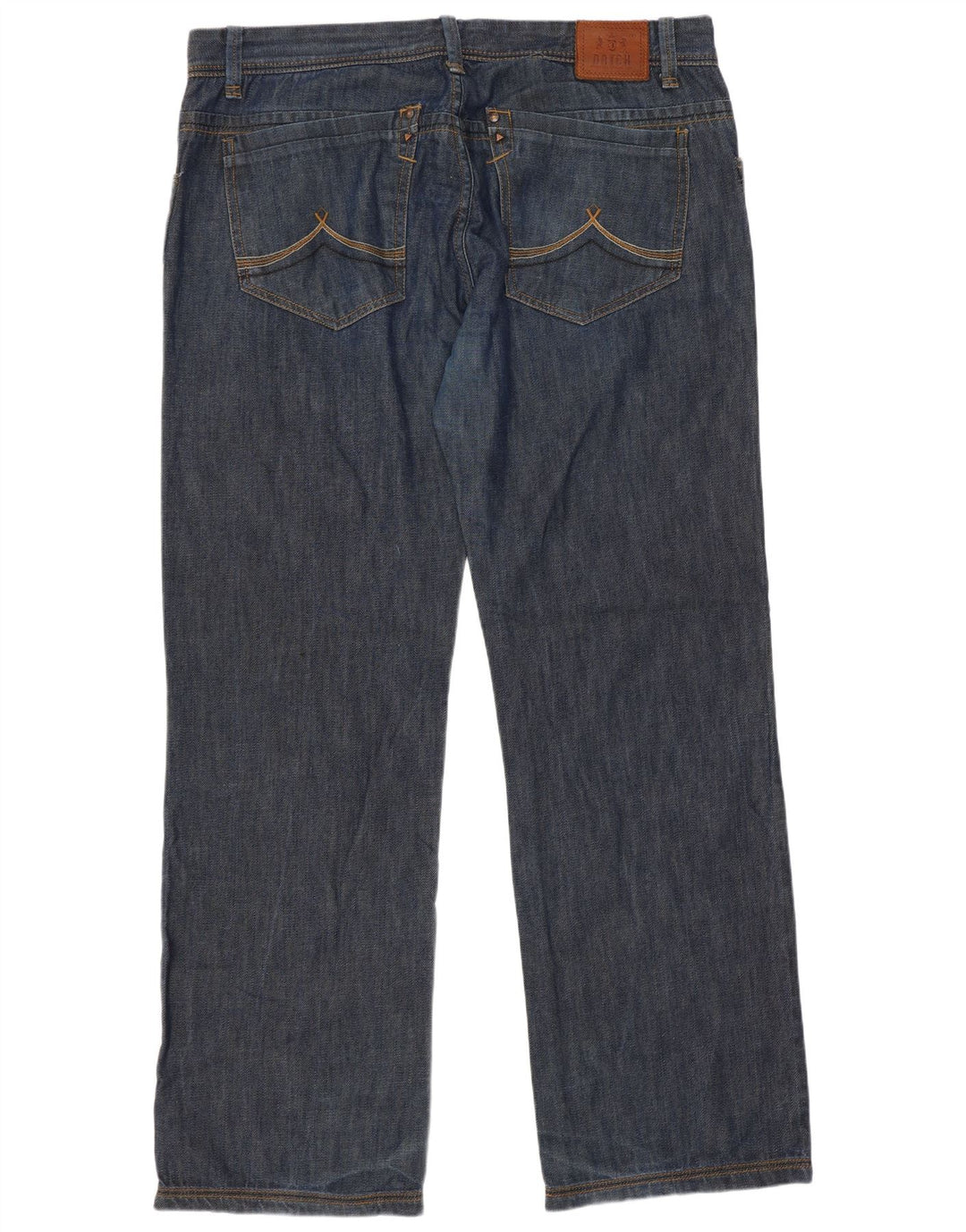 Jeans dritti da uomo Datch W38 L33 in cotone blu