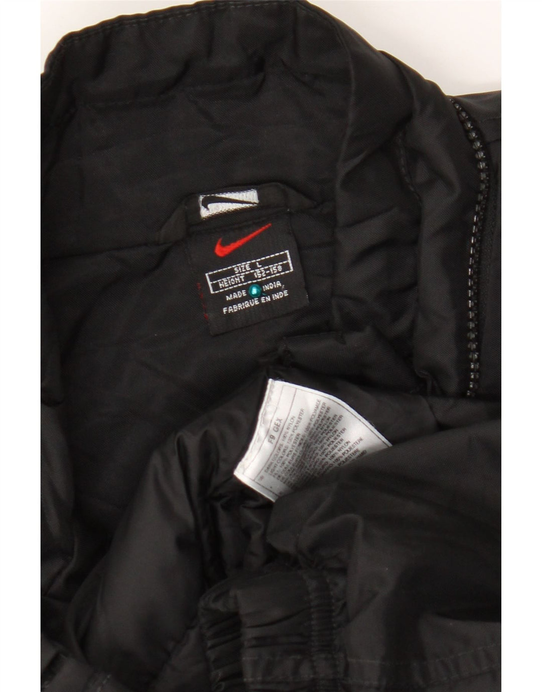 Giacca a vento grafica Nike da ragazzo 12-13 anni grande in nylon nero