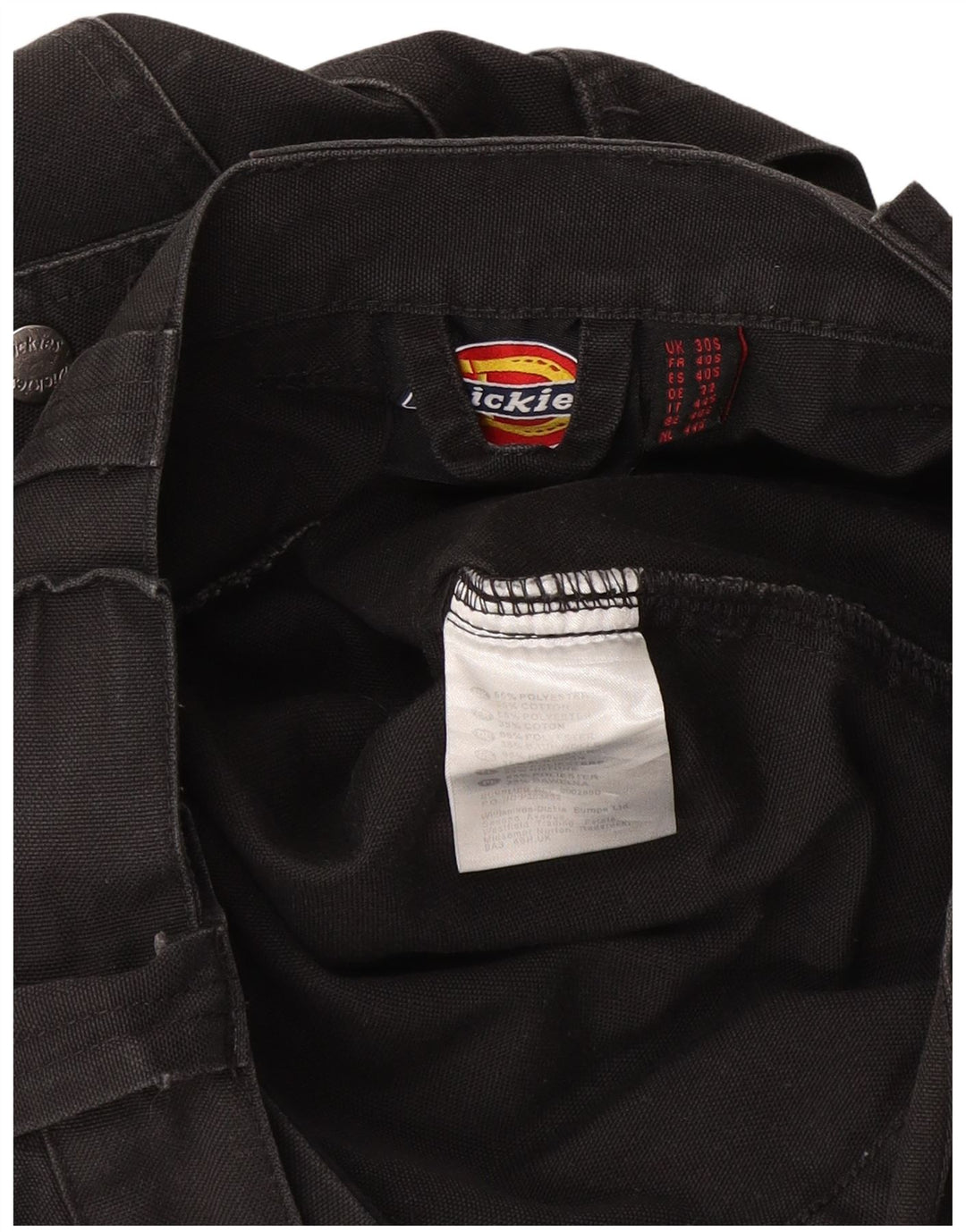 Pantaloni cargo dritti da uomo Dickies W30 L28 poliestere color block grigio