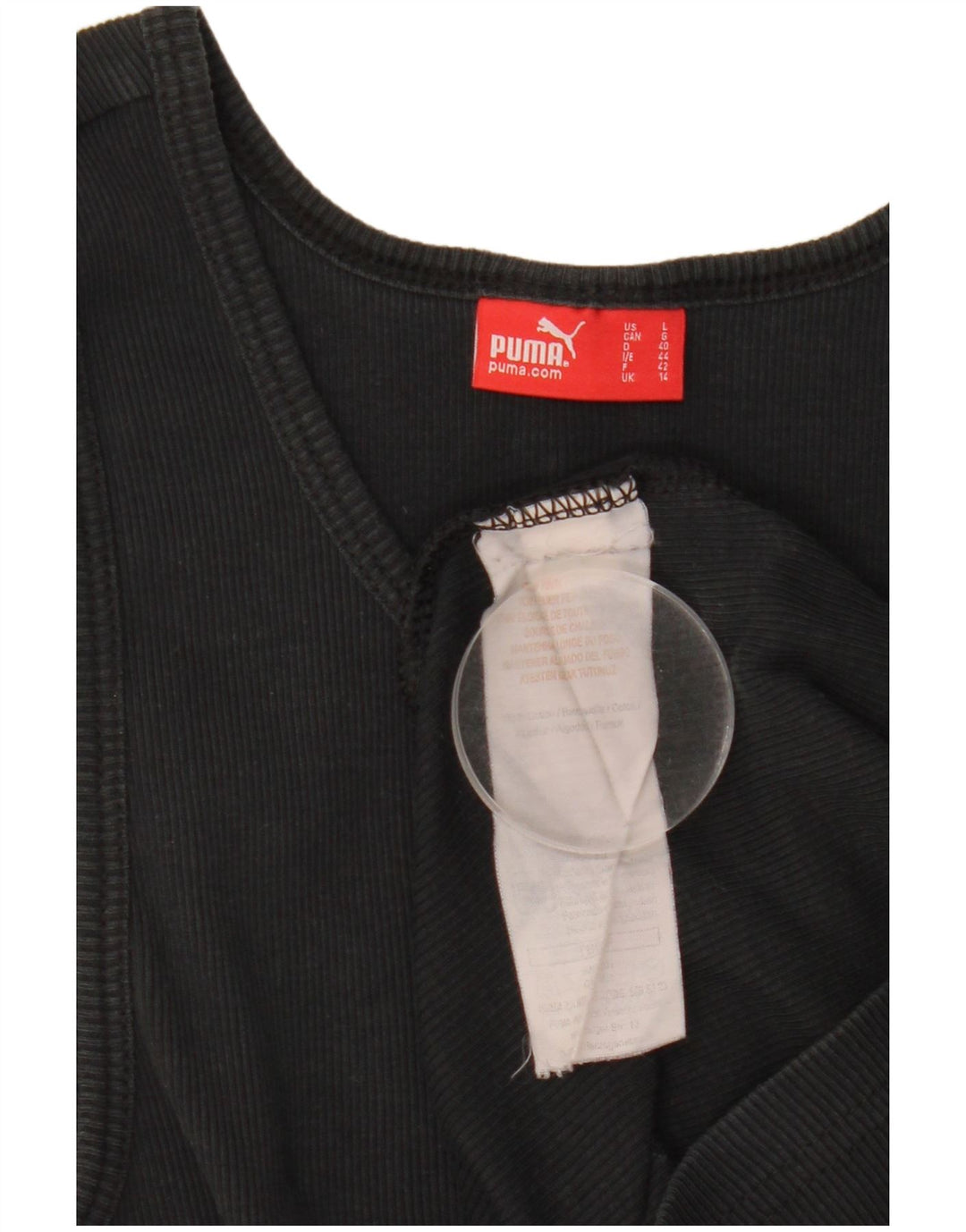 Canotta grafica da donna Puma UK 14 grande cotone nero