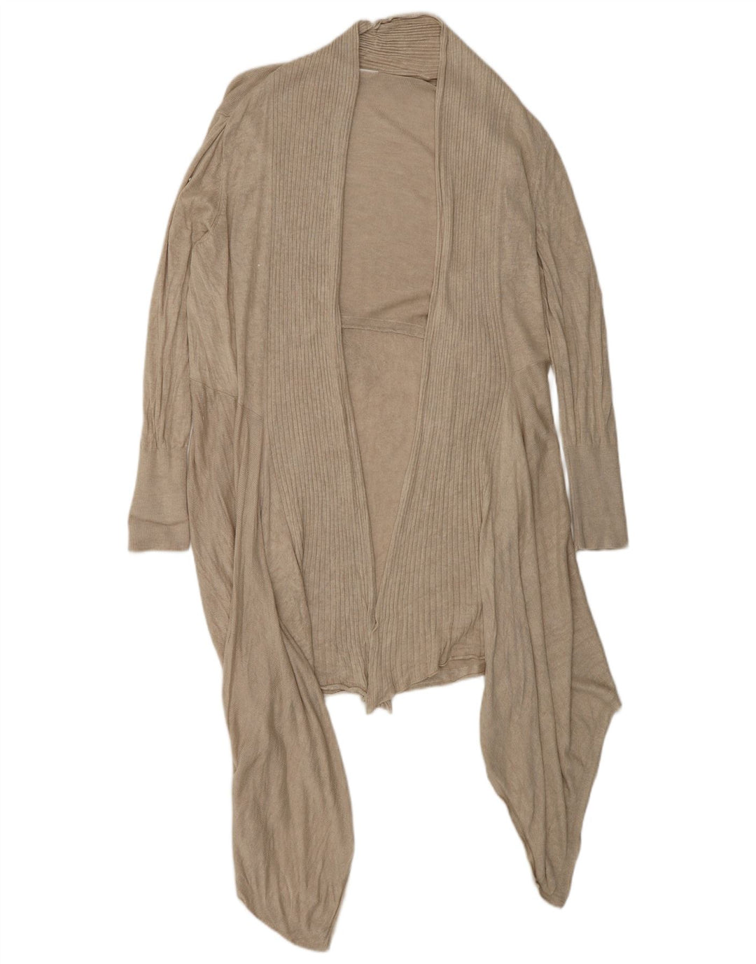 Maglione cardigan asimmetrico da donna Marks & Spencer UK 16 Large Beige
