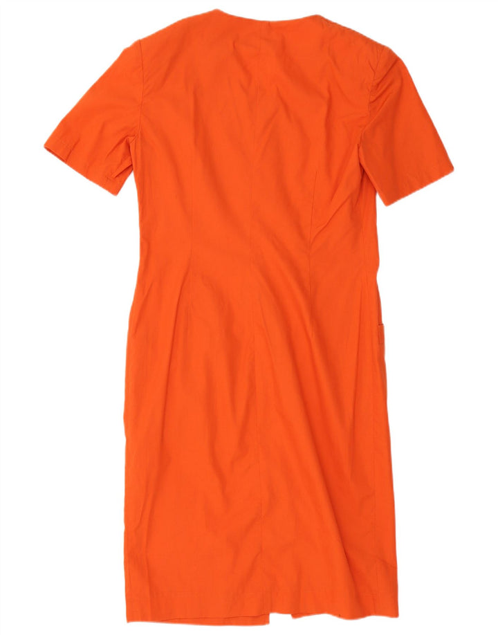 Abito Chemisier Donna Maison Jacques IT 42 Cotone Arancio Medio