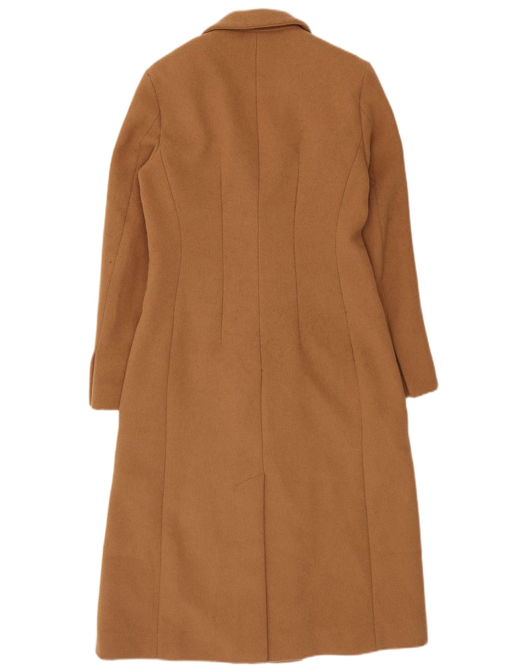 Cappotto doppiopetto da donna Marks & Spencer UK 8 piccolo poliestere beige