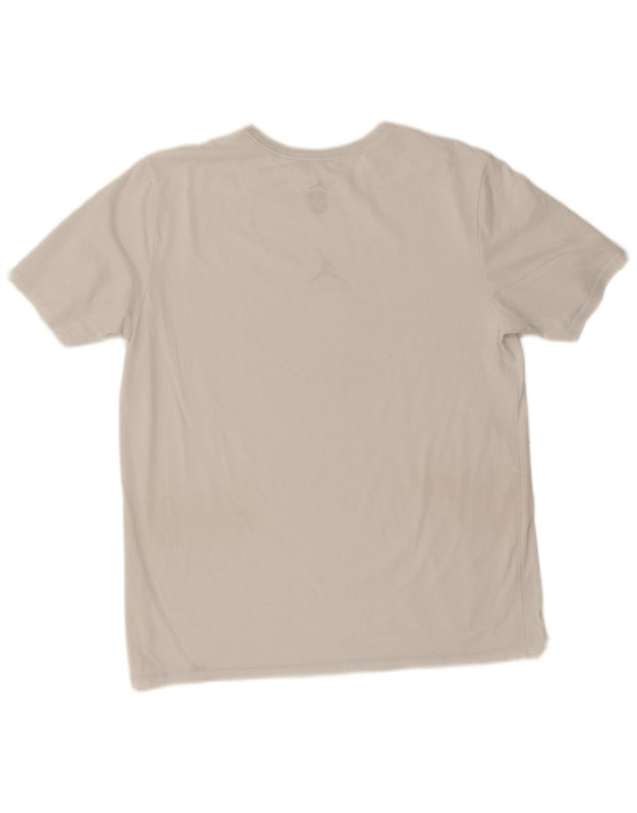 T-shirt Jordan Dri Fit da uomo grande bianca