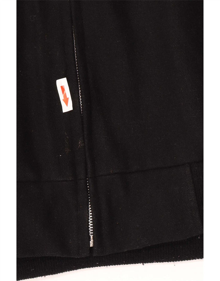Giubbotto bomber vintage da uomo UK 40 grande in lana nera