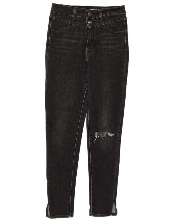Jeans skinny effetto invecchiato da donna Levi's W27 L27 cotone nero