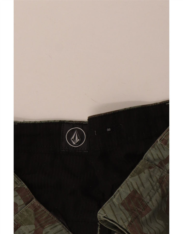 Pantaloncini cargo da uomo Volcom W36 Large verde mimetico