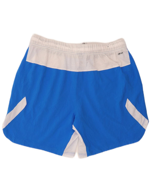 Pantaloncini sportivi da uomo New Balance XL blu in poliestere color block