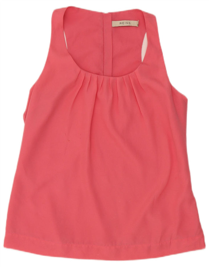 Canotta regolare da donna Reiss UK 10 piccola rosa poliestere