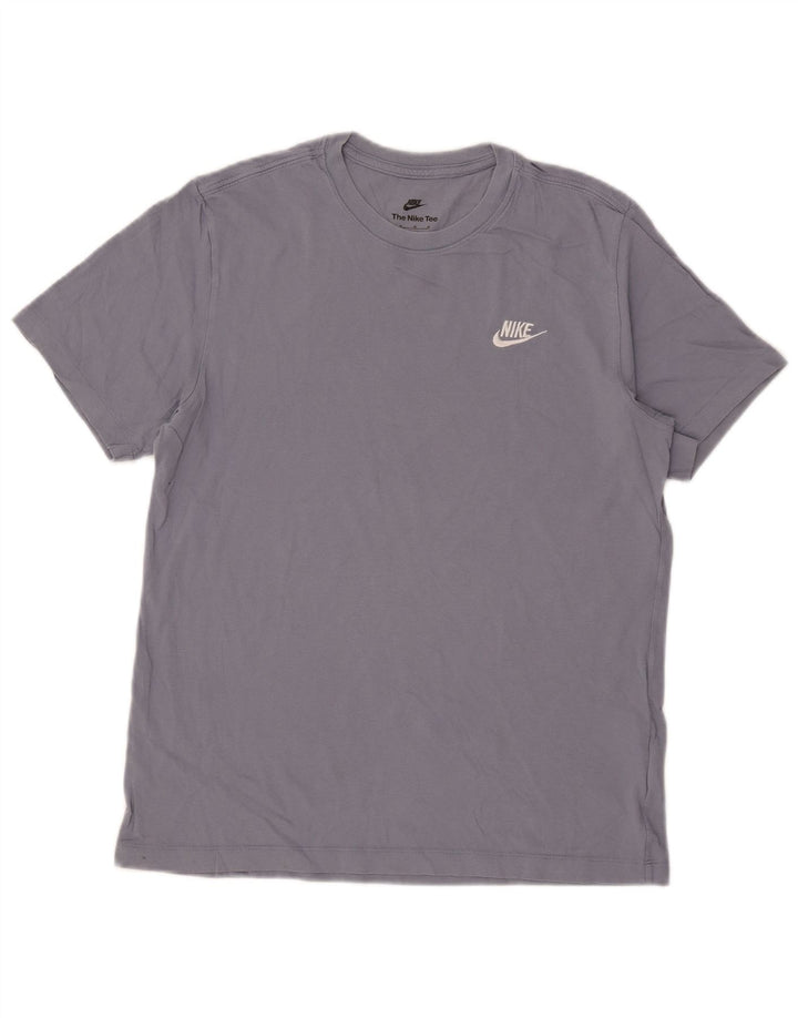 T-shirt da uomo Nike Top in cotone blu medio