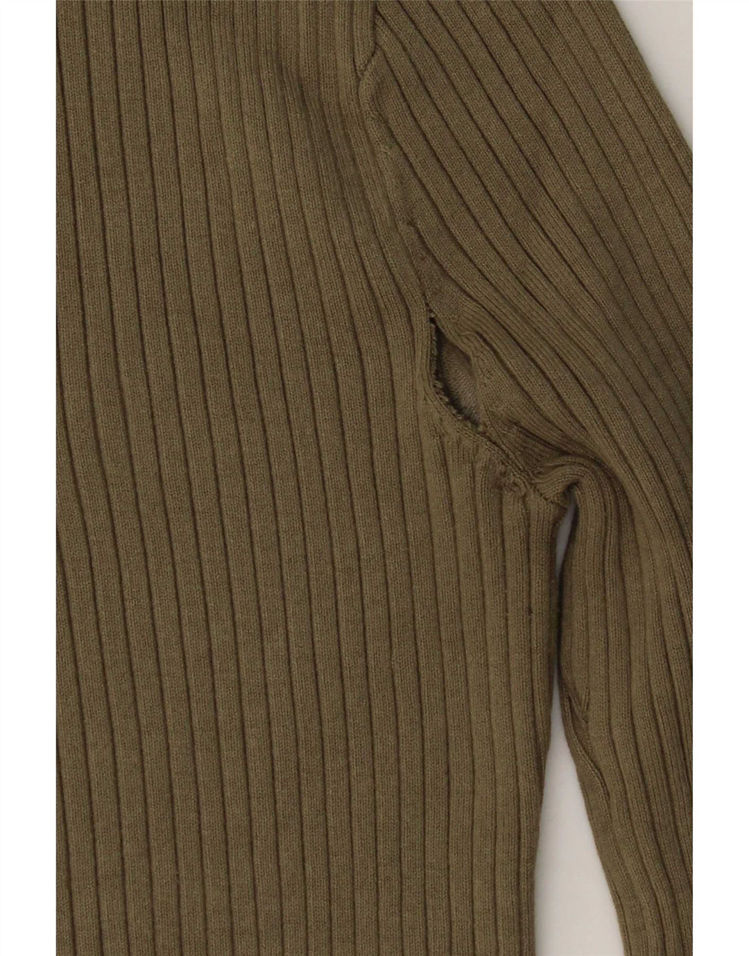 Top Zara da donna a maniche lunghe UK 12 medio in viscosa kaki
