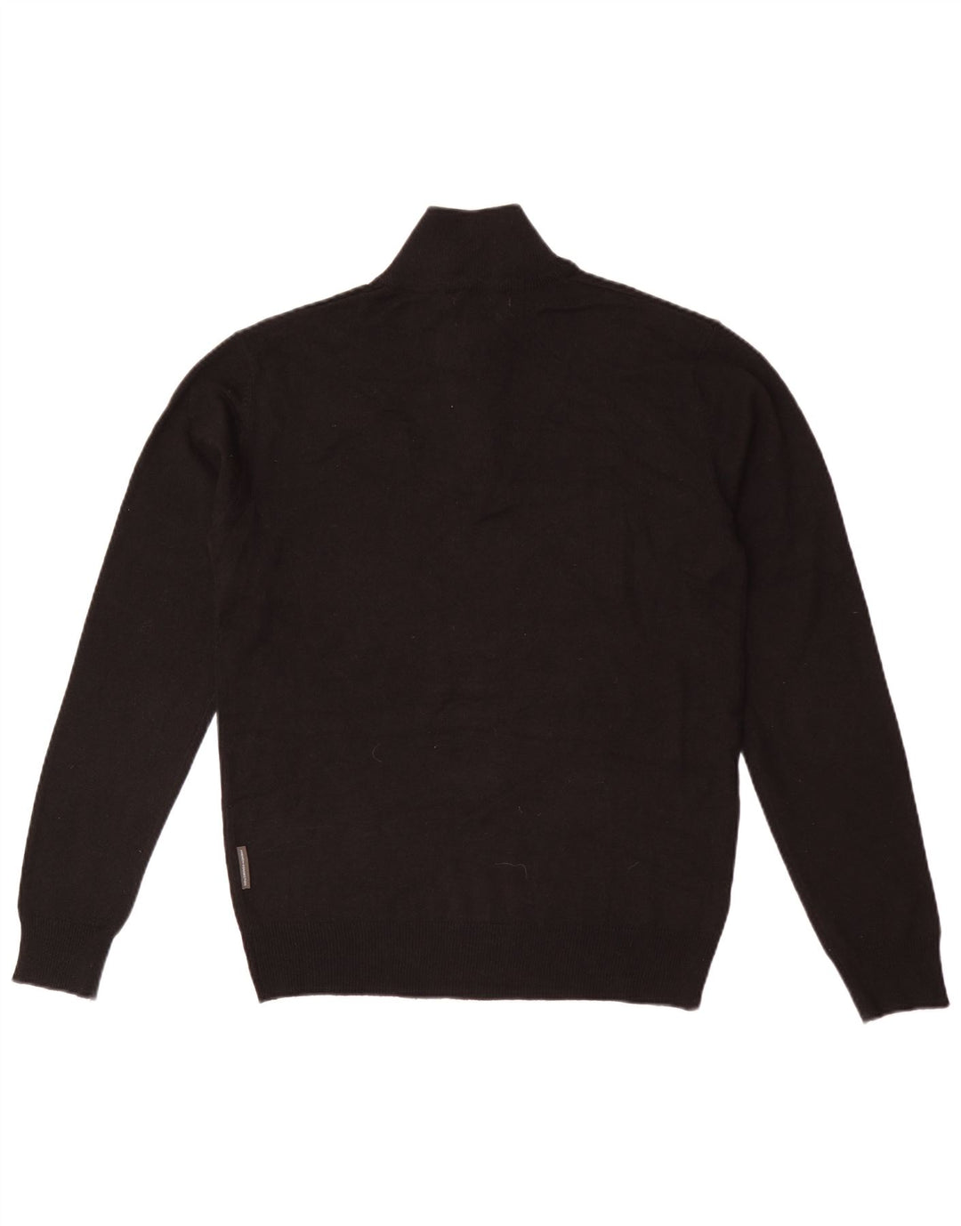 French Connection Maglione da uomo con vestibilità regolare e collo con zip, colore nero medio