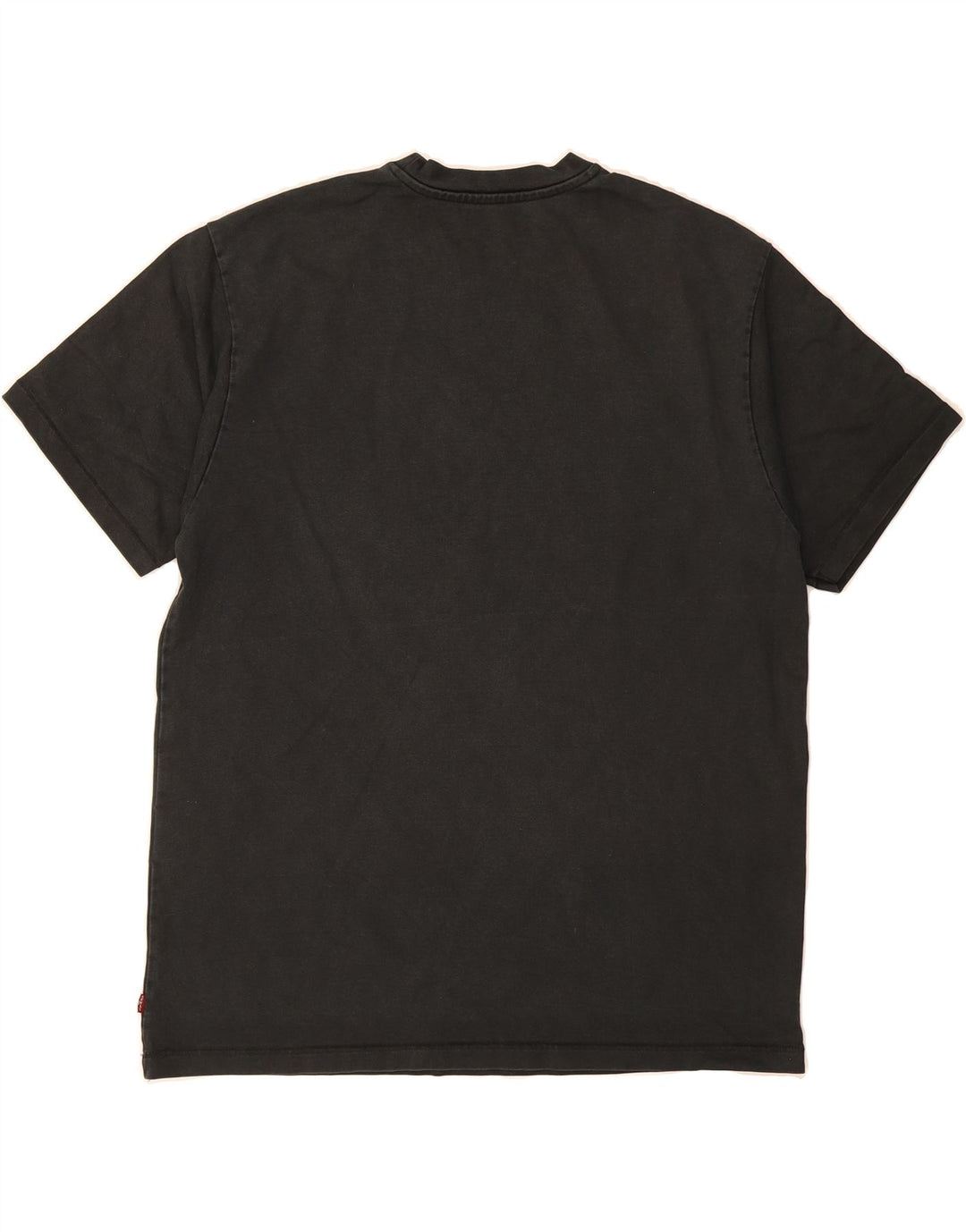 LEVI'S Mens Relaxed Fit Graphic T-Shirt Top Medium Black Cotton Vintage Levi's and Second-Hand Levi's from Messina Hembry 
