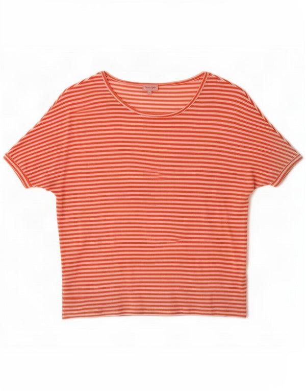 Phase Eight T-shirt da donna vestibilità comoda UK 12 a righe rosse medie