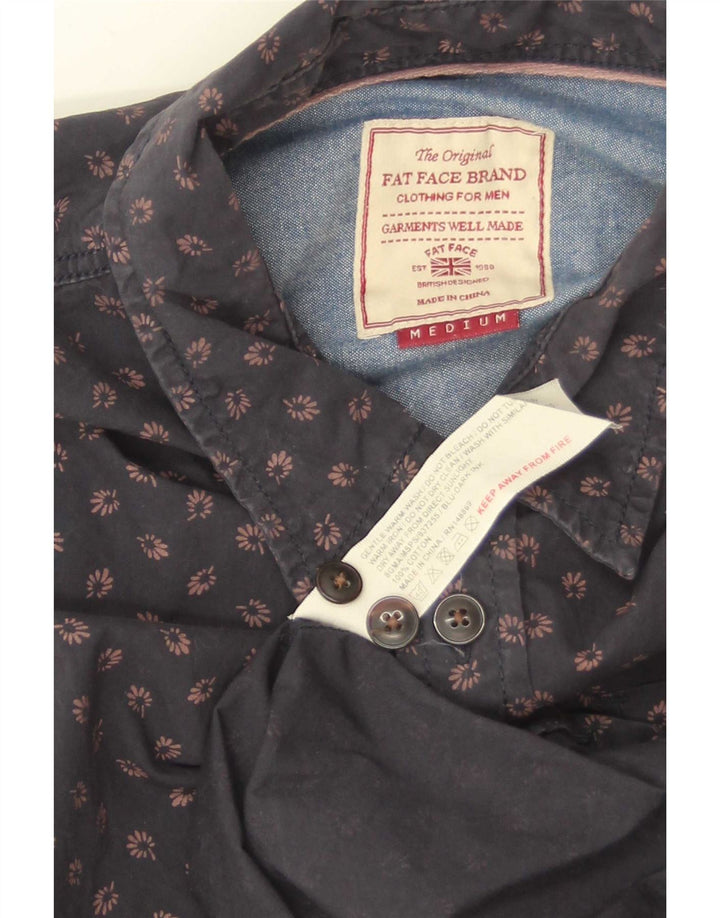 Camicia da uomo Fat Face Cotone floreale medio blu navy