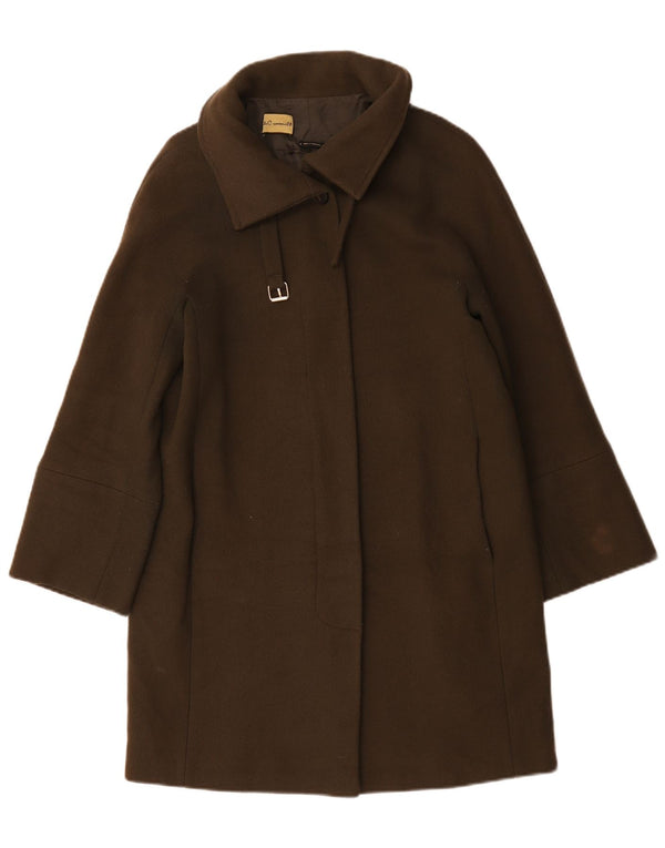 Soprabito oversize da donna Massimo Dutti UK 10 piccolo in lana kaki